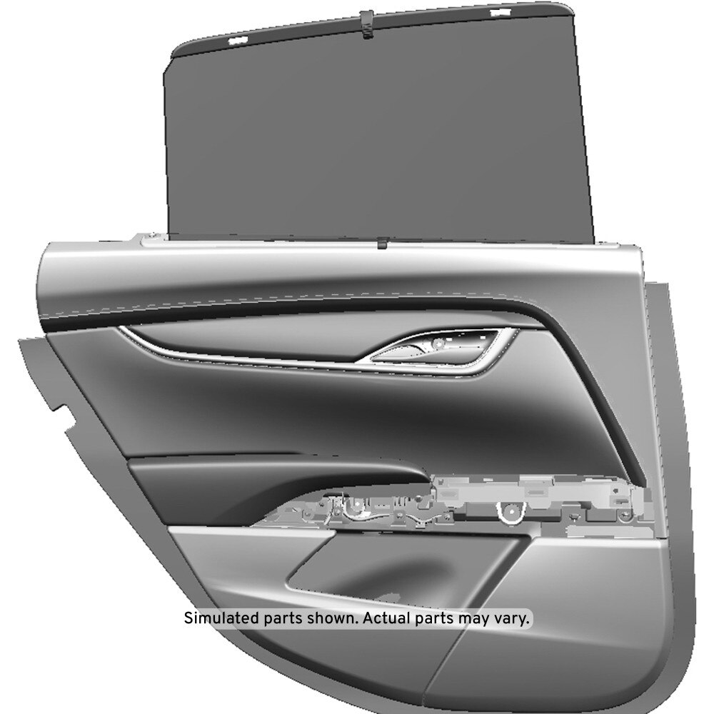 GM Genuine Parts Black Rear Driver Side Door Trim