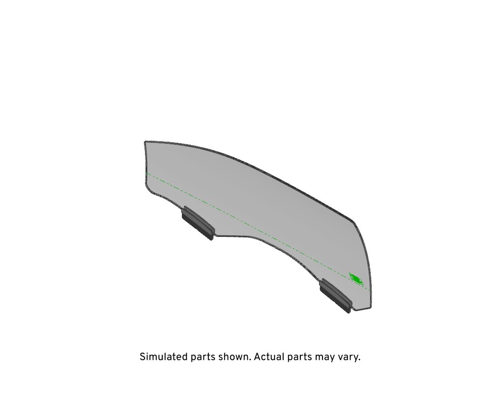 GM Genuine Parts Front Passenger Side Door Window