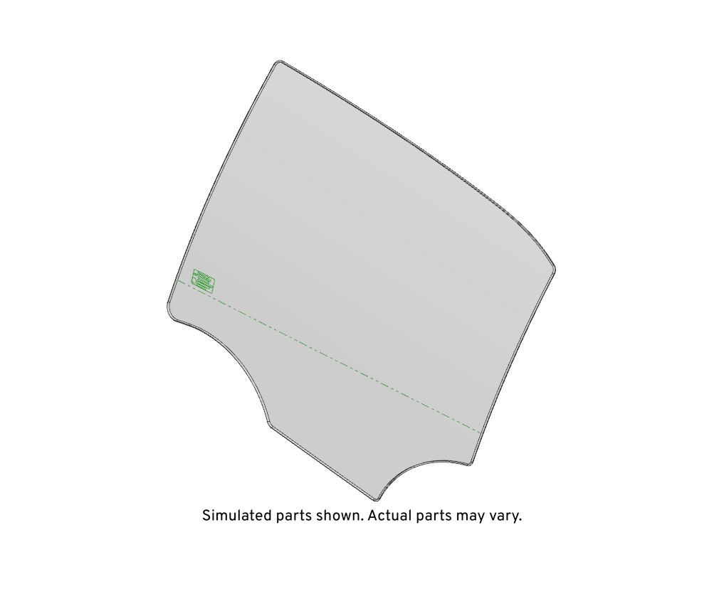 GM Genuine Parts Rear Driver Side Door Window