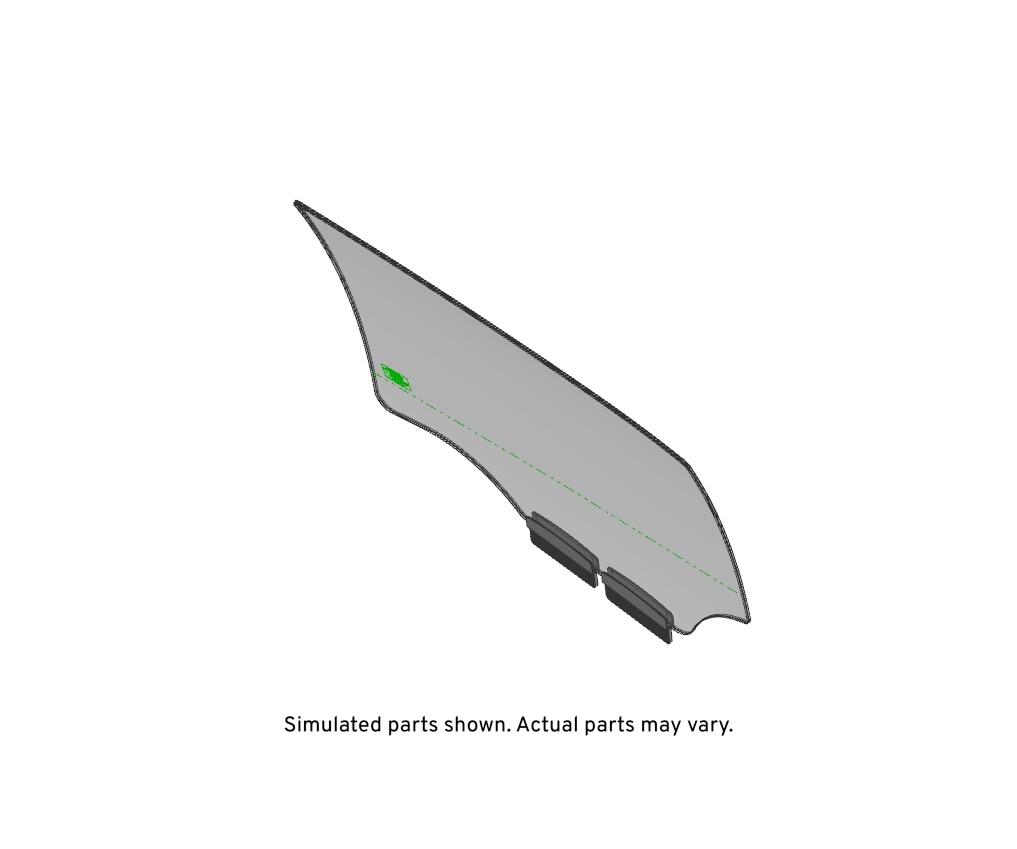 GM Genuine Parts Rear Passenger Side Door Window