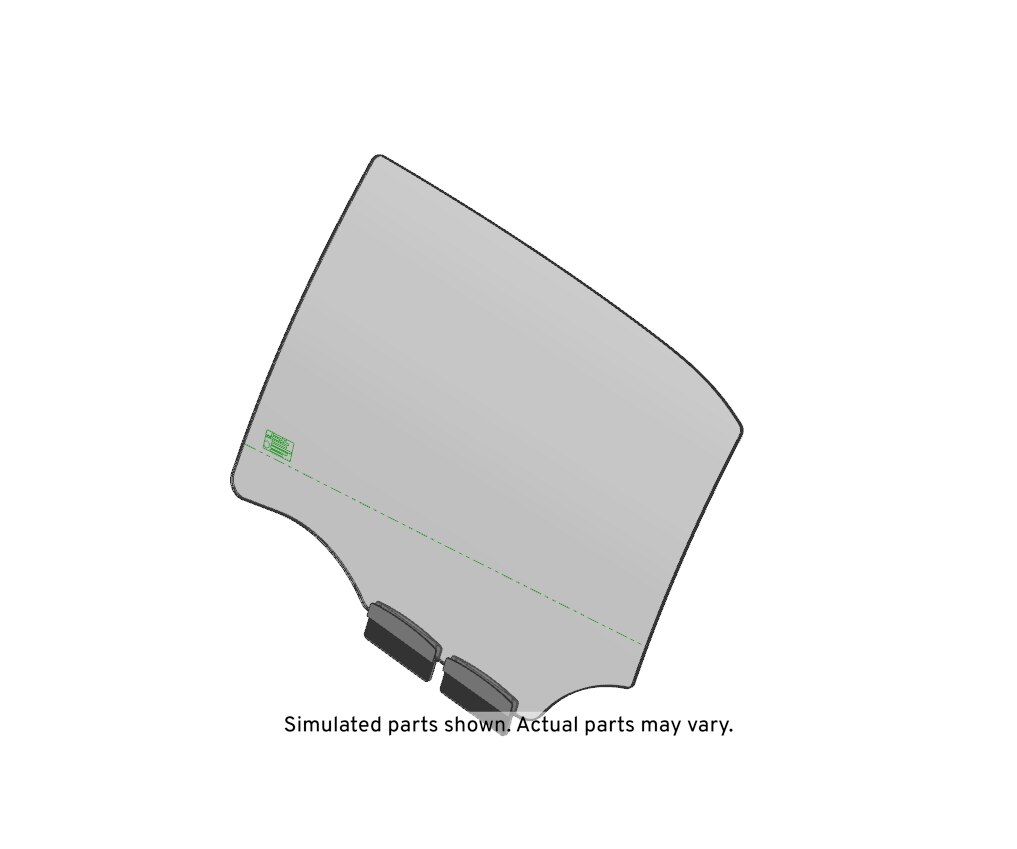 GM Genuine Parts Driver Side Rear Door Window