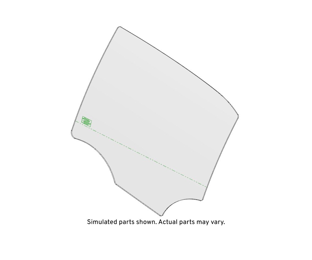 GM Genuine Parts Rear Driver Side Door Window
