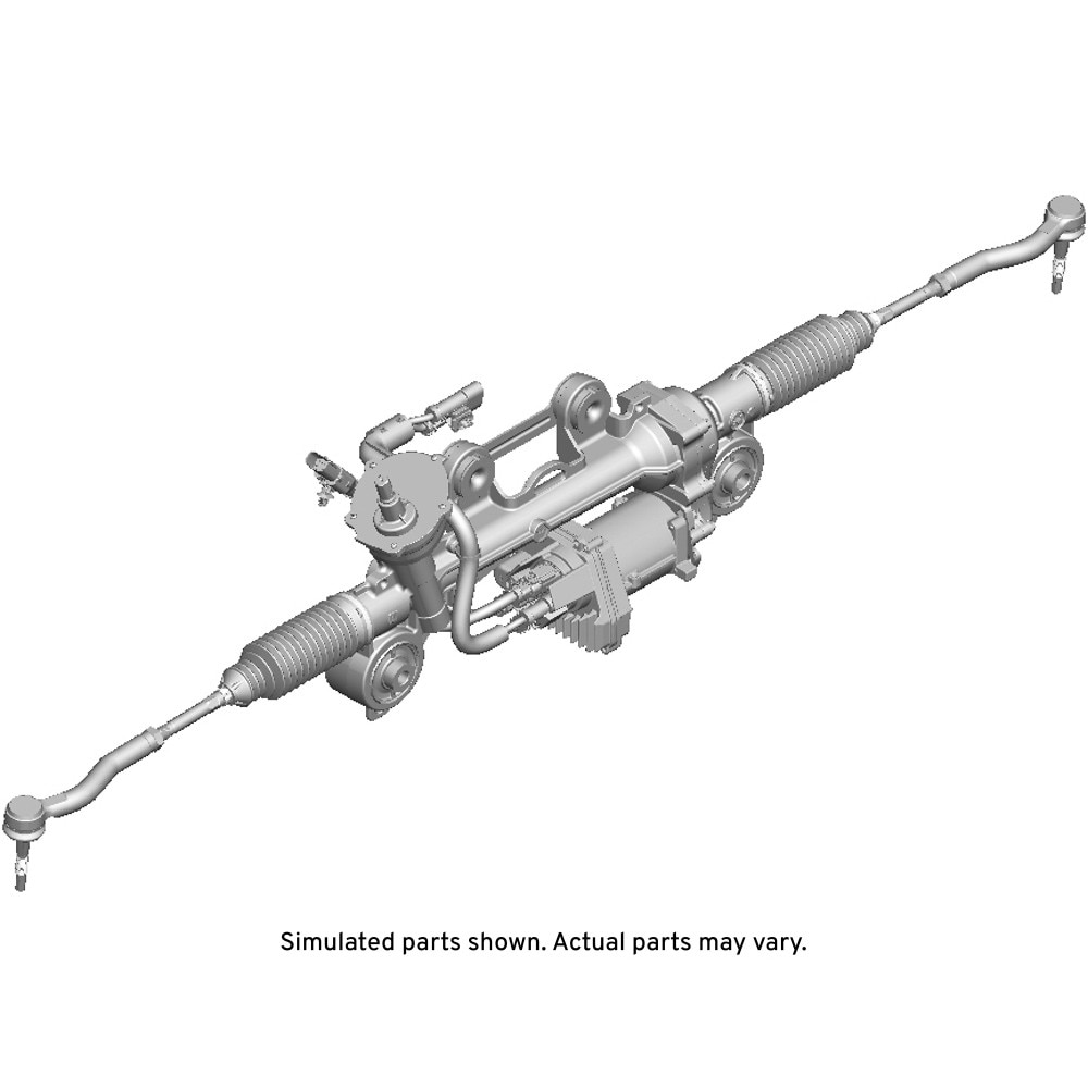 GM Genuine Parts Electric Belt Drive Rack and Pinion Steering Gear Assembly with Tie Rods