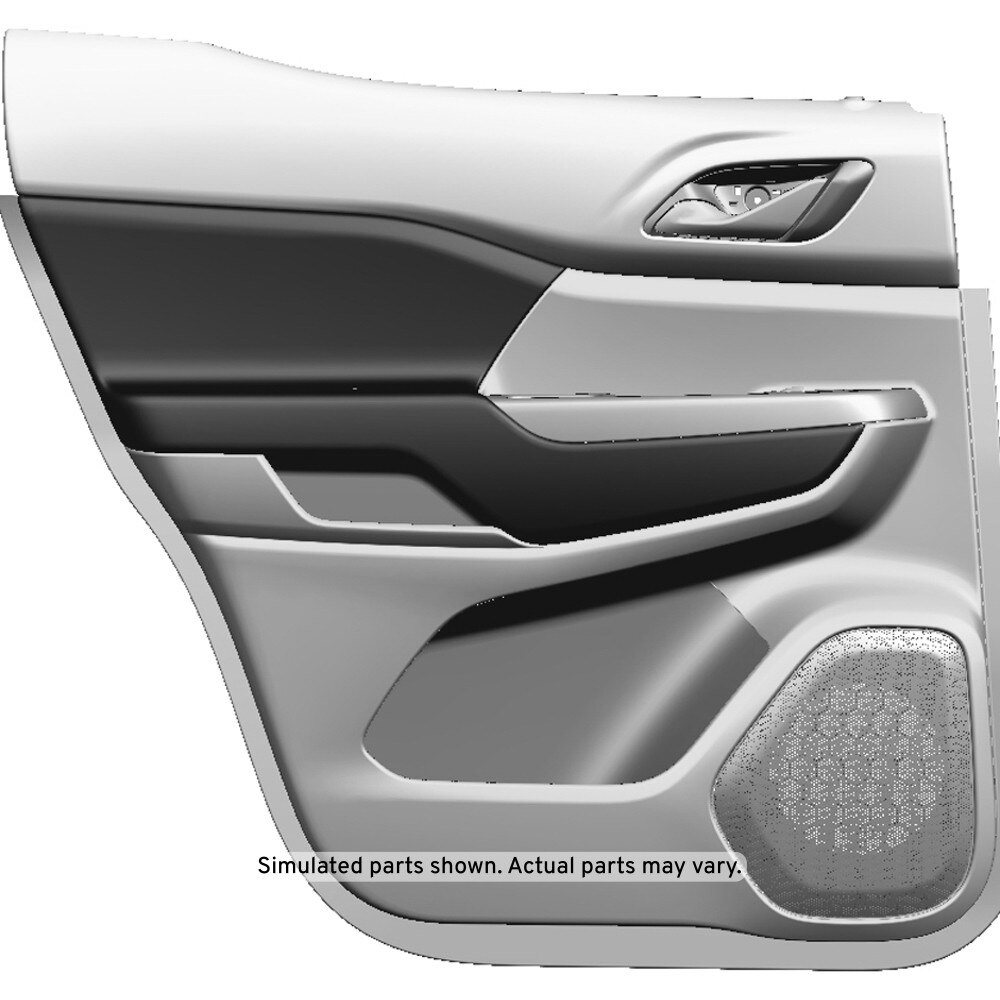 GM Genuine Parts Gray Rear Driver Side Door Trim