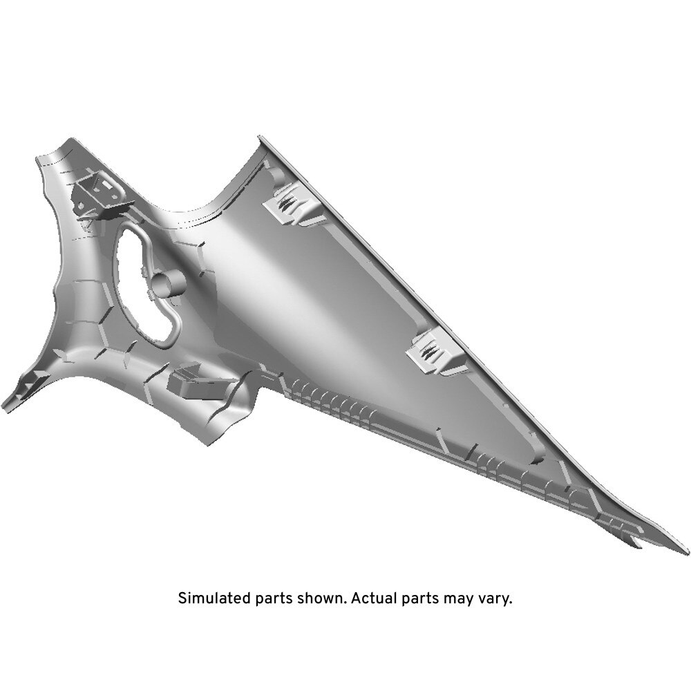 GM Genuine Parts Black Driver Side Quarter Upper Trim Panel