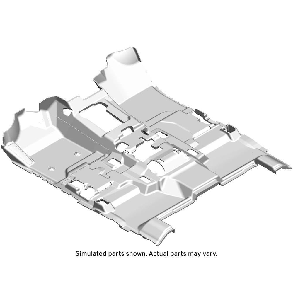 GM Genuine Parts Black Front Floor Panel Carpet