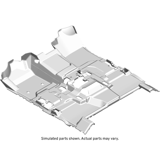 GM Genuine Parts Black Front Floor Panel Carpet