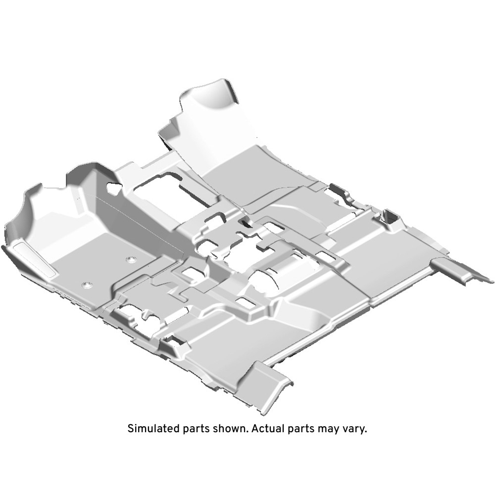 GM Genuine Parts Black Front Floor Panel Carpet