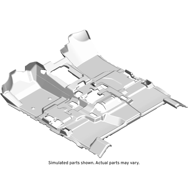 GM Genuine Parts Black Front Floor Panel Carpet