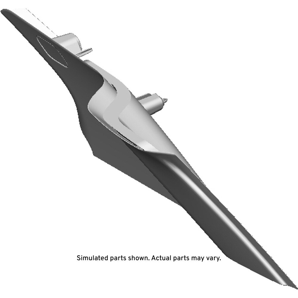 GM Genuine Parts Jet Black Passenger Side Quarter Upper Trim Panel