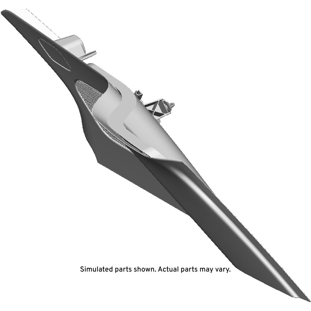 GM Genuine Parts Light Platinum Passenger Side Quarter Upper Trim Panel
