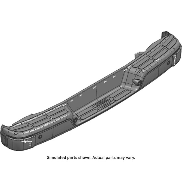 GM Genuine Parts Black Rear Bumper Impact Bar