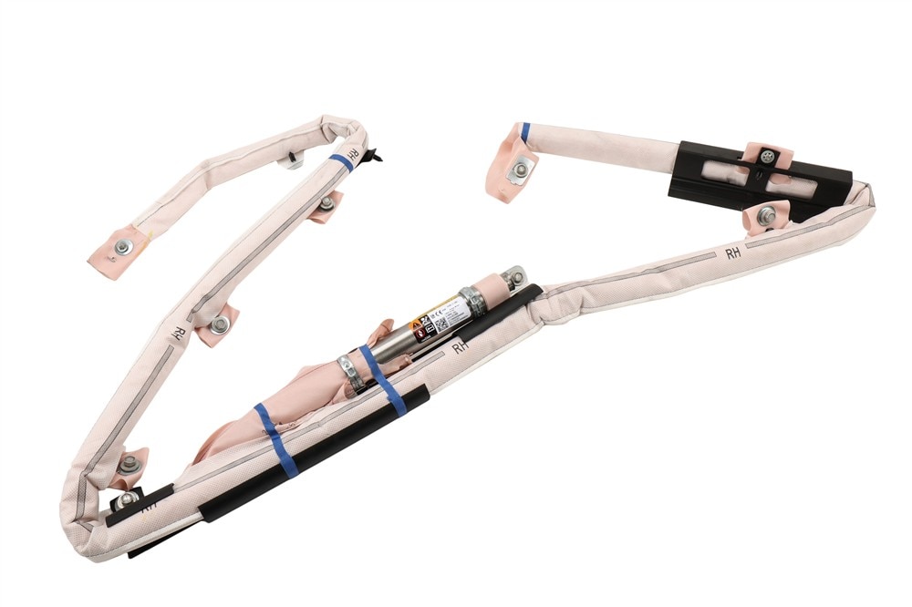 GM Genuine Parts Passenger Side Front and Rear Row Roof Rail Airbag