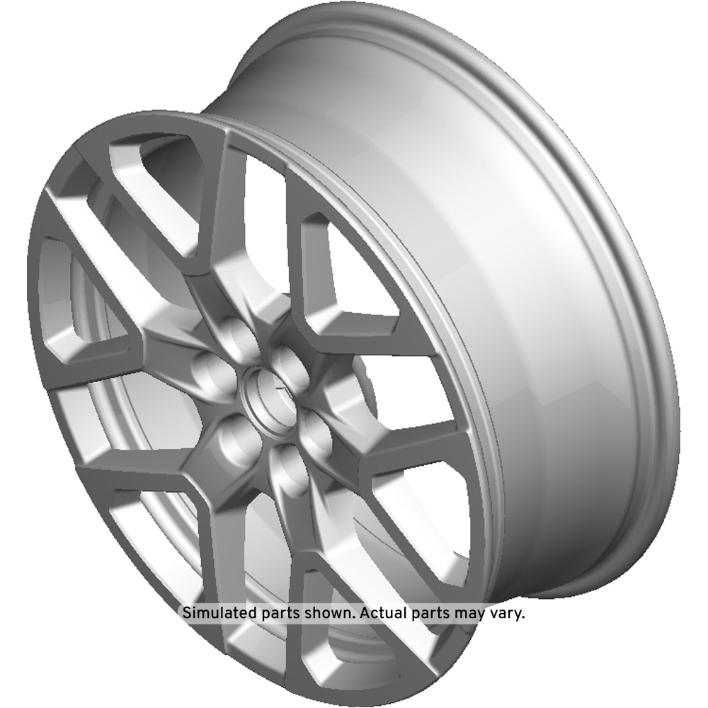 GM Genuine Parts 20x8 inch Aluminum 12-Spoke Front and Rear Wheel