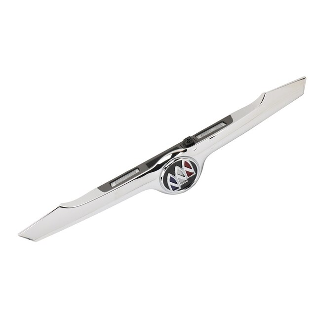 GM Genuine Parts Bright Chrome Rear Closure Center Applique with License Plate Lamp