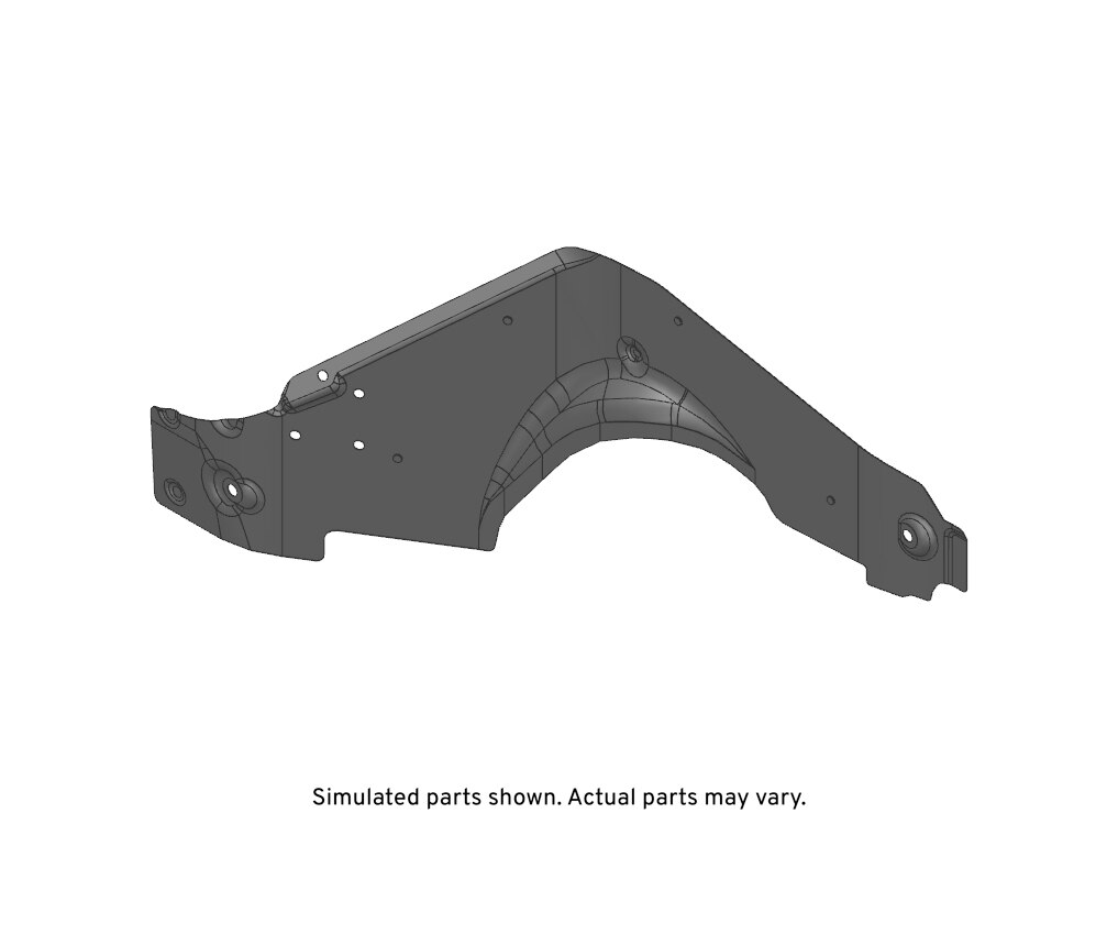 GM Genuine Parts Rear Driver Side Underbody Side Rail Cover