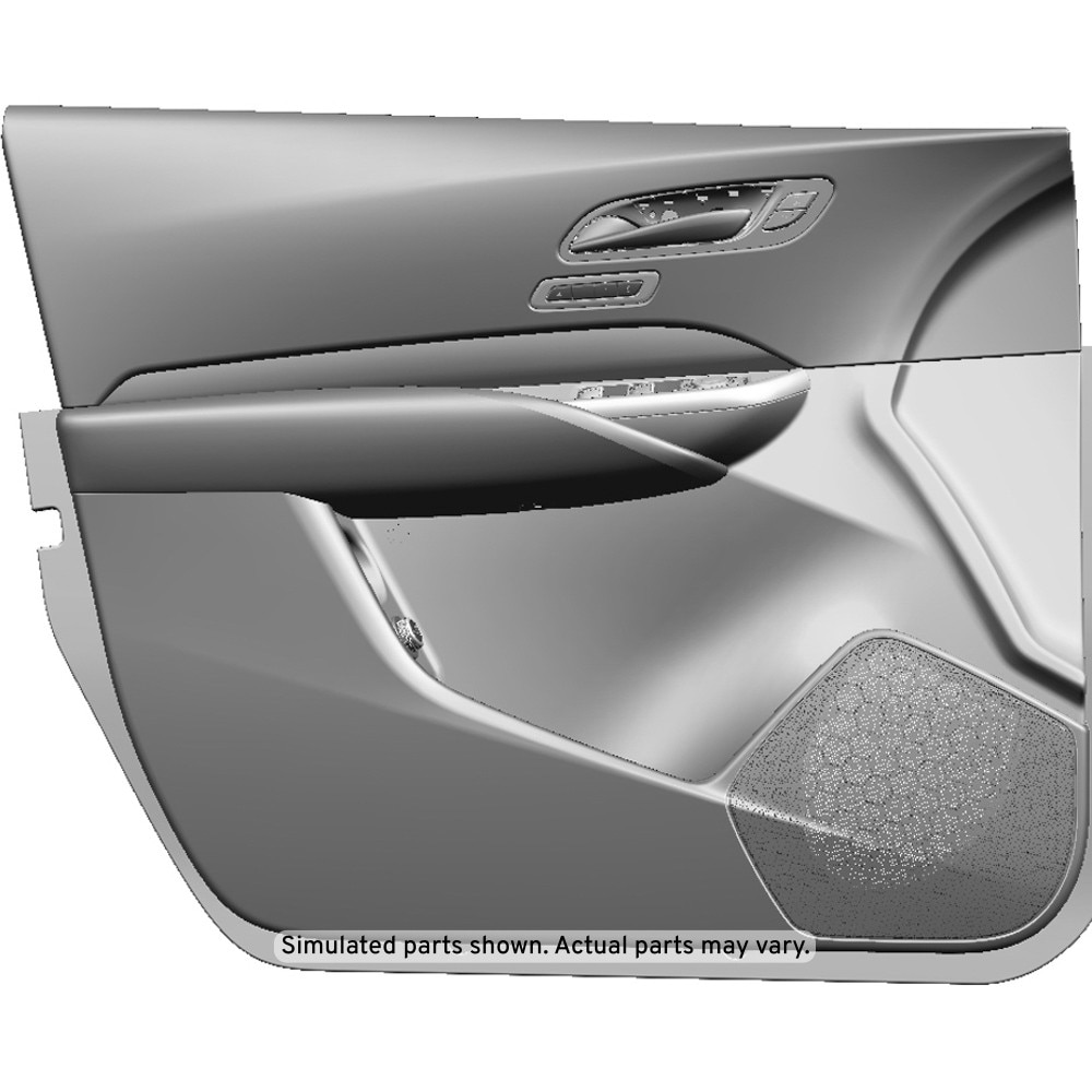 GM Genuine Parts Black Front Driver Side Door Trim
