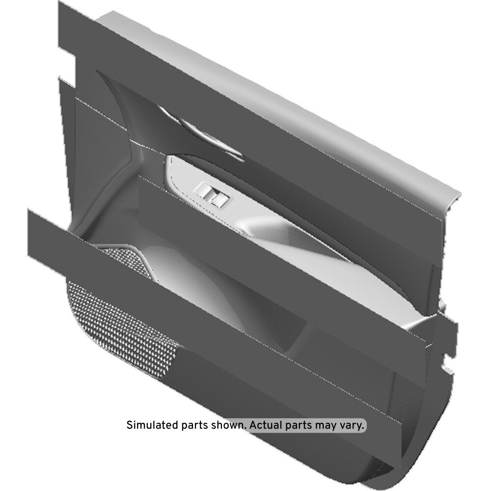 GM Genuine Parts Jet Black Front Passenger Side Door Trim