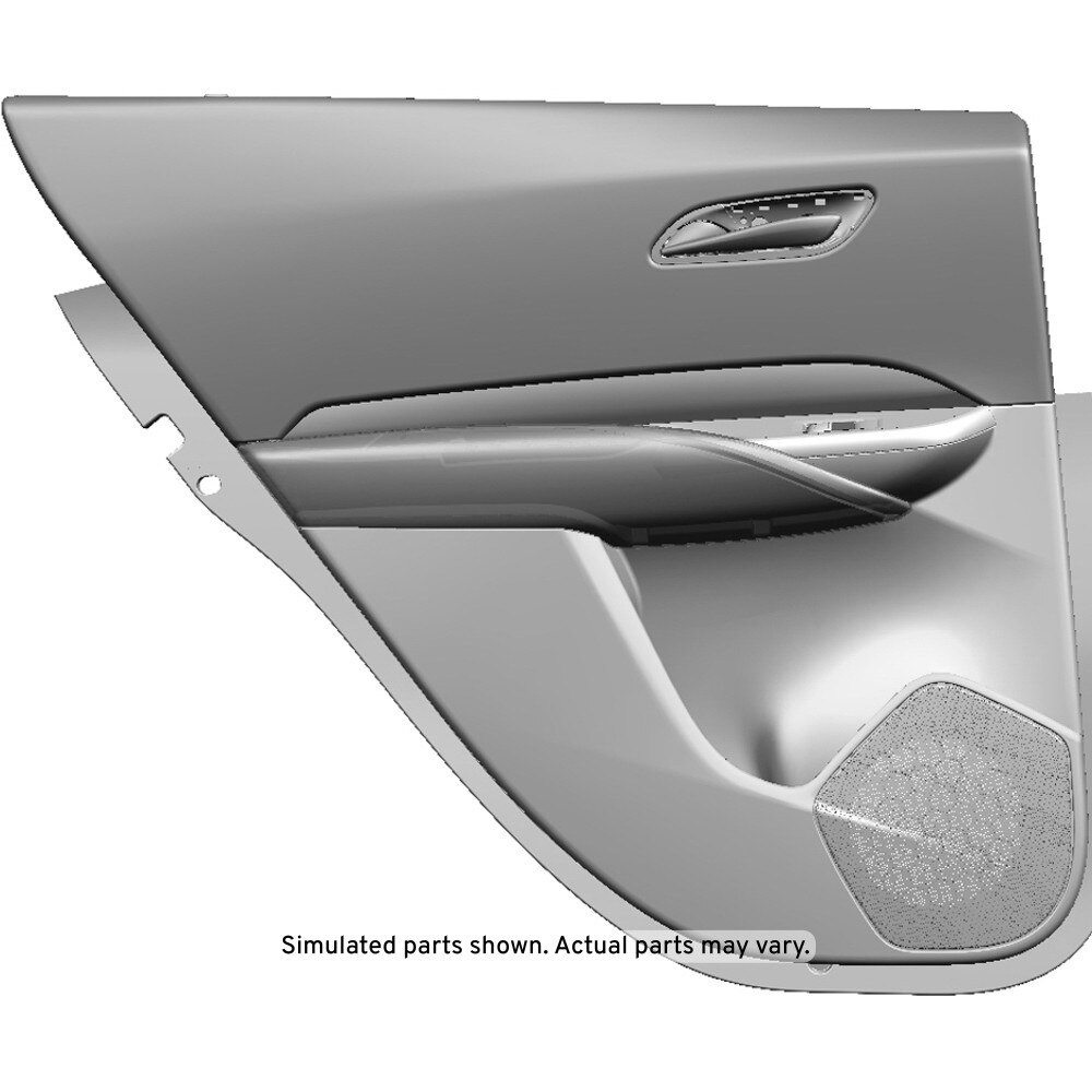 GM Genuine Parts Black Rear Driver Side Door Trim