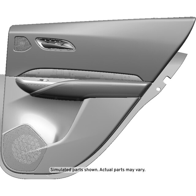 GM Genuine Parts Black Rear Passenger Side Door Trim