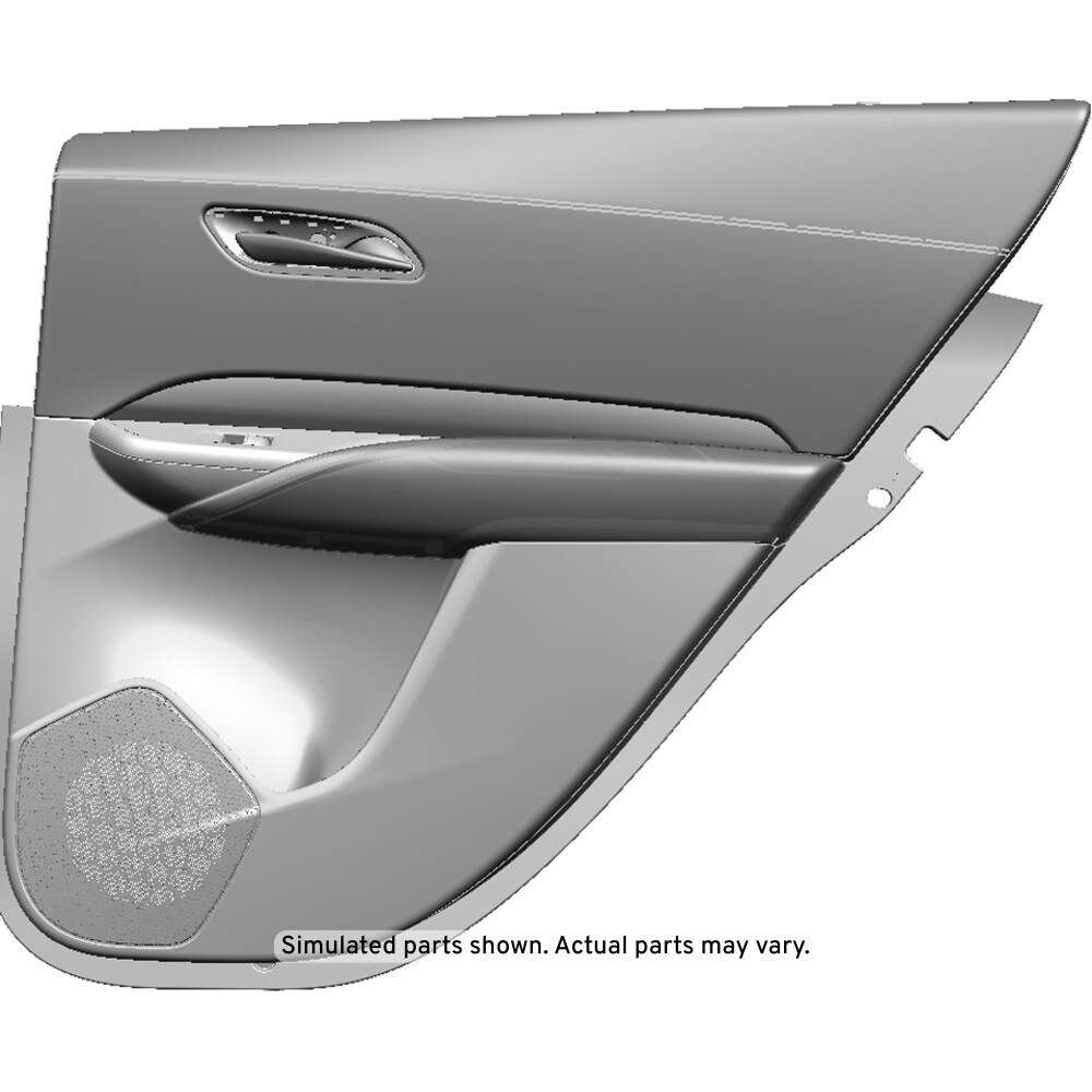 GM Genuine Parts Black Rear Passenger Side Door Trim