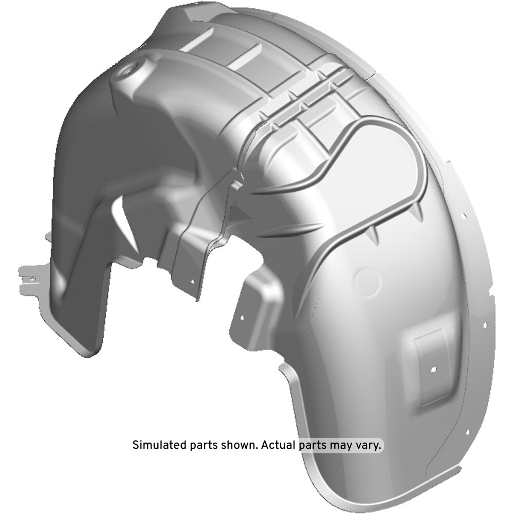 GM Genuine Parts Rear Passenger Side Wheelhouse Liner