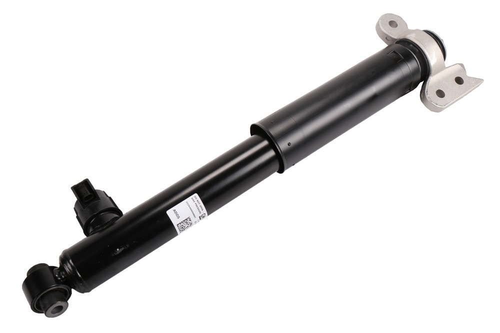 GM Genuine Parts Rear Driver Side Shock Absorber with Upper Mount, Bumper, Boot, Cup, and Nut