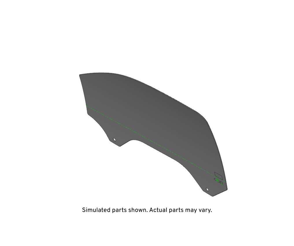 GM Genuine Parts Front Passenger Side Door Window