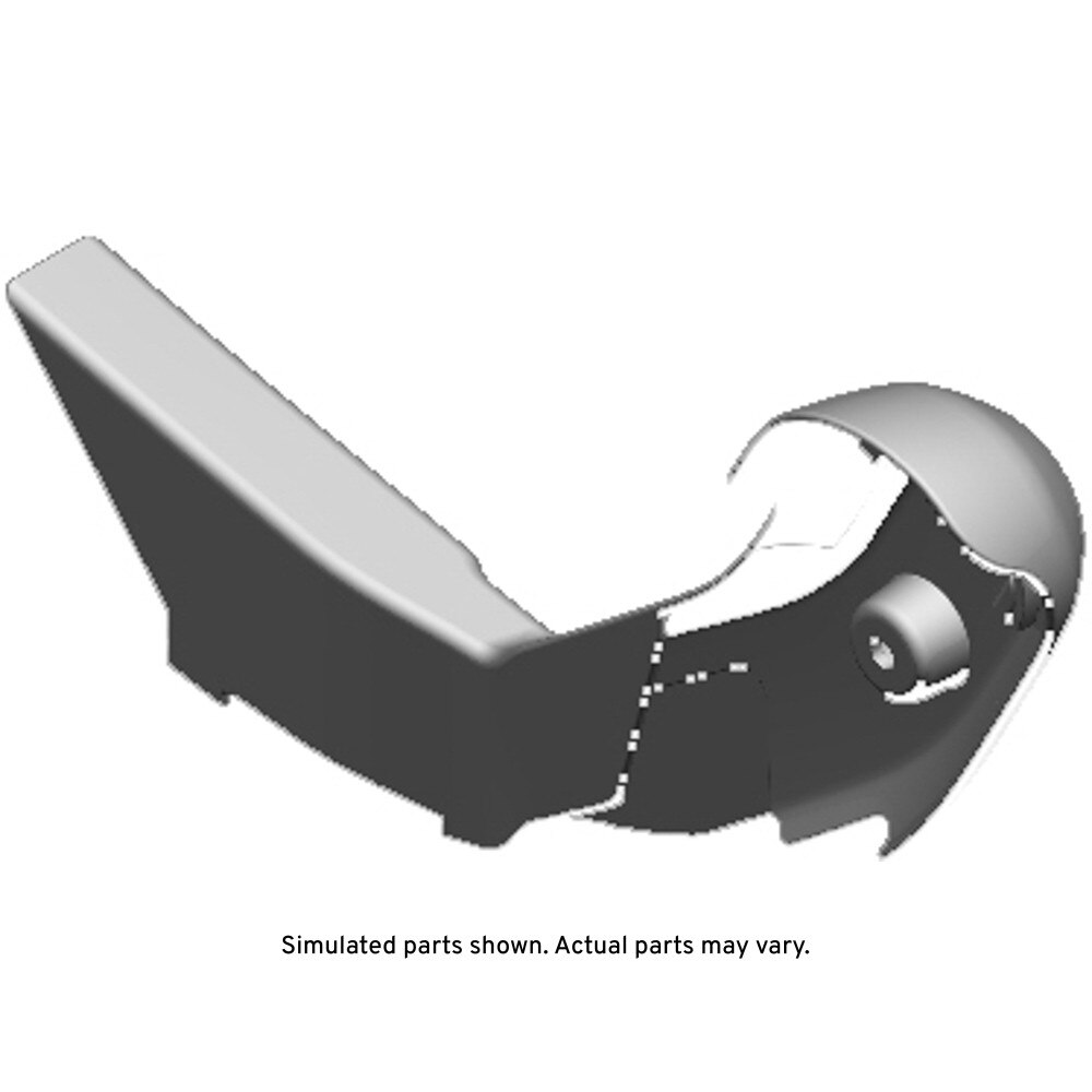 GM Genuine Parts Titanium Passenger Side 3rd Row Seat Back Hinge Finish Cover