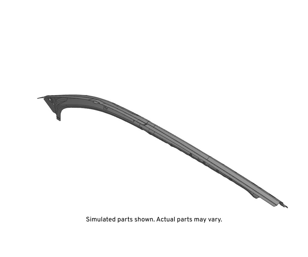 GM Genuine Parts Passenger Side Roof Outer Side Rail