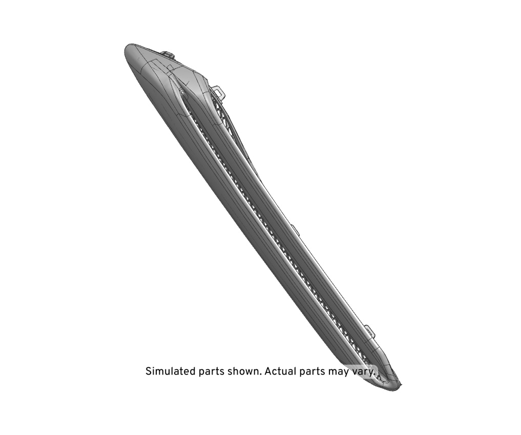GM Genuine Parts Carbon Fiber Front Driver Side Fender Ornamentation Vent