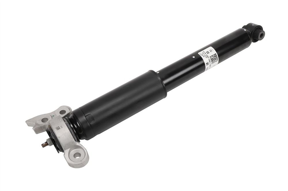 GM Genuine Parts Rear Shock Absorber with Upper Mount, Bumper, Boot, Cup, and Nut