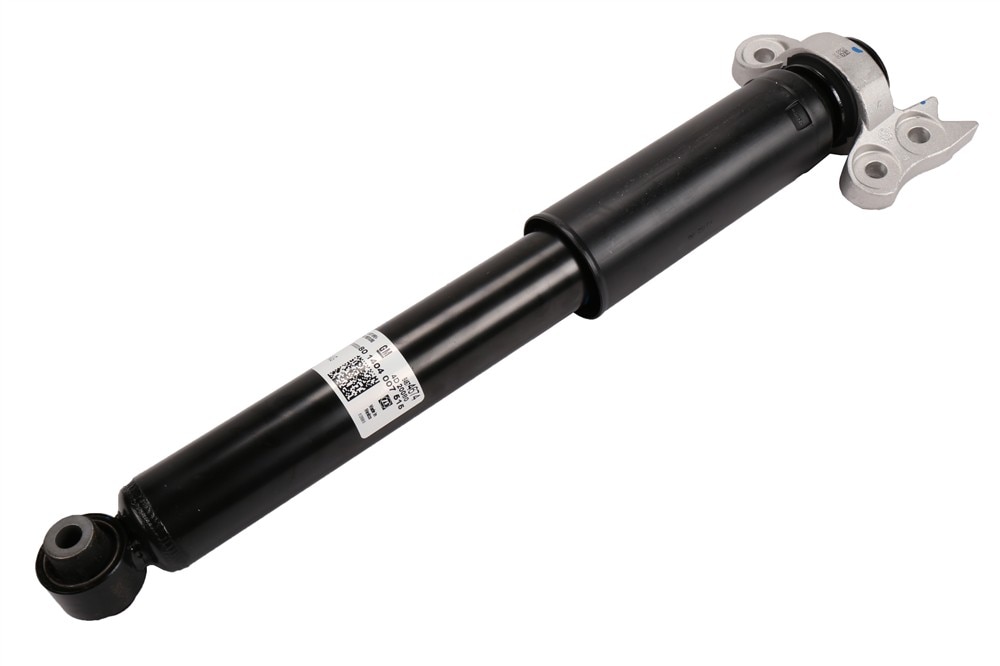 GM Genuine Parts Rear Shock Absorber with Upper Mount, Bumper, Boot, Cup, and Nut