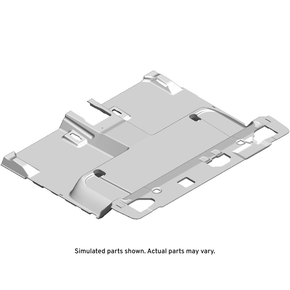 GM Genuine Parts Black Rear Floor Panel Carpet