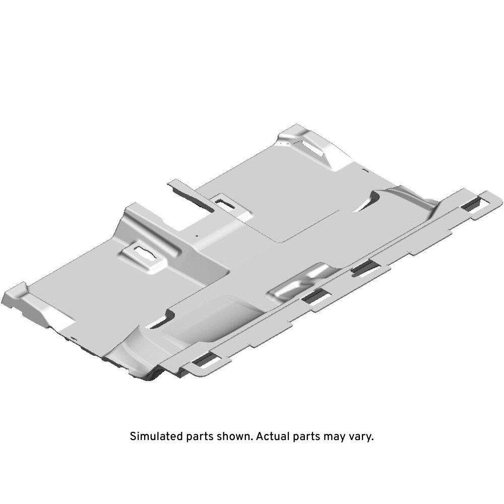 GM Genuine Parts Black Rear Floor Panel Carpet