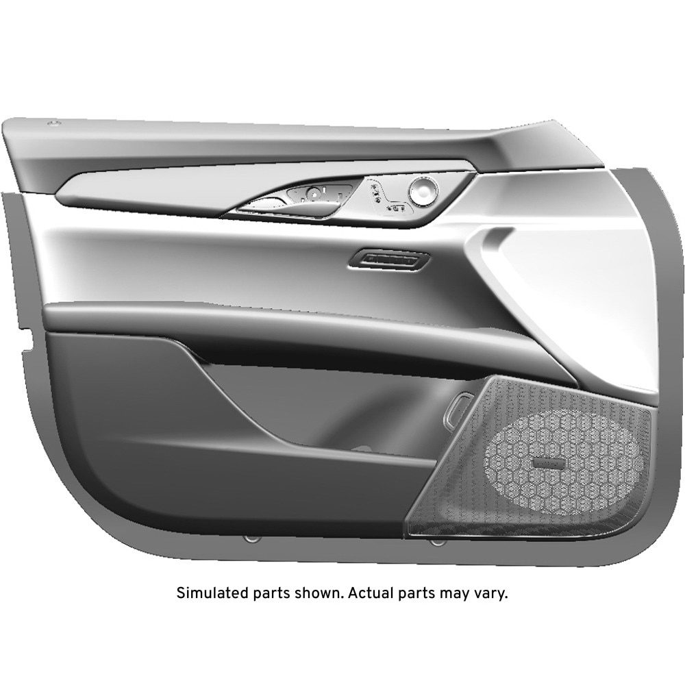GM Genuine Parts Black Front Driver Side Door Trim Assembly