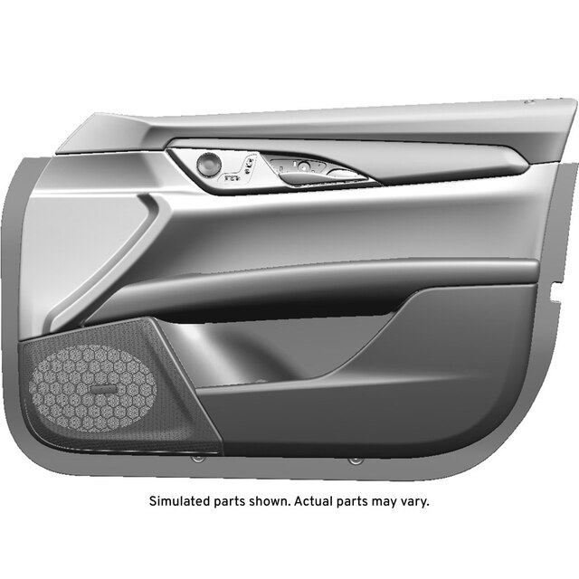 GM Genuine Parts Black Front Passenger Side Door Trim Assembly