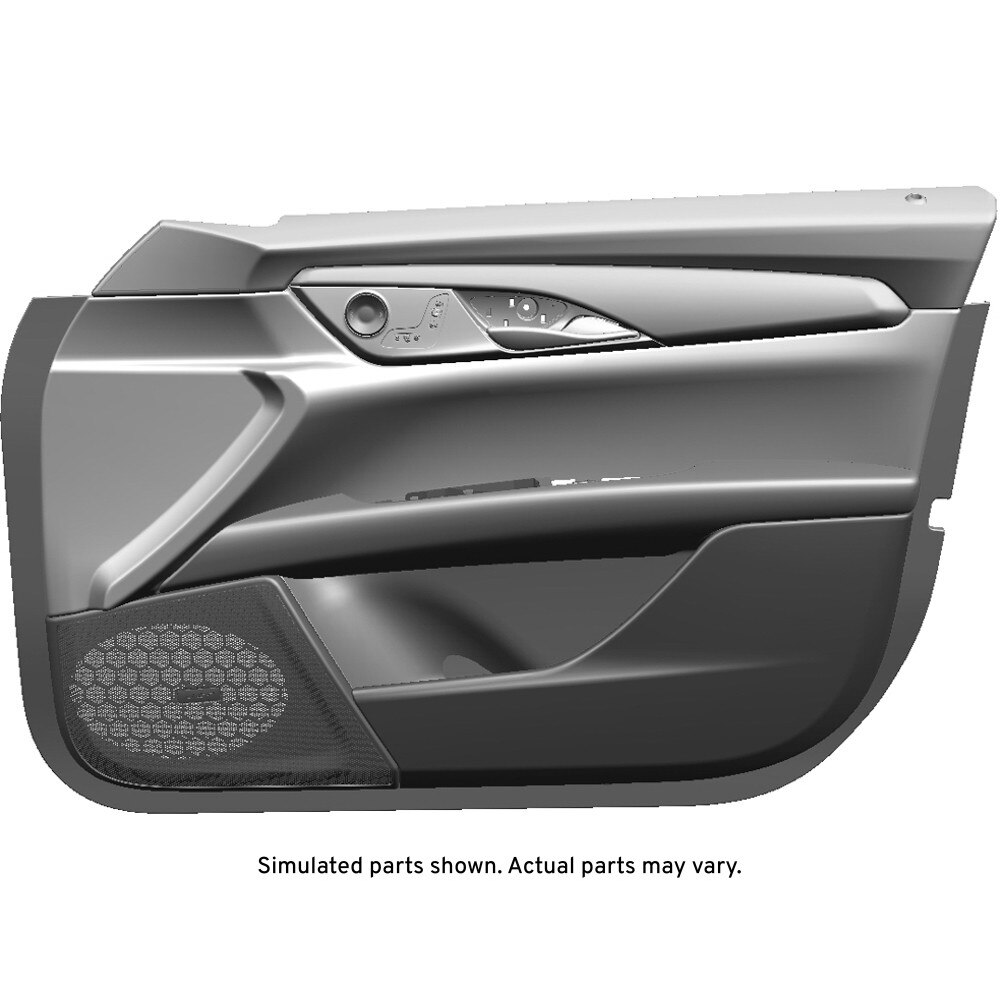 GM Genuine Parts Black Front Passenger Side Door Trim Assembly