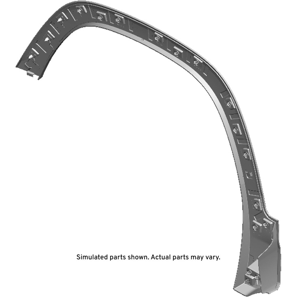 GM Genuine Parts Primed Front Passenger Side Wheel Opening Molding