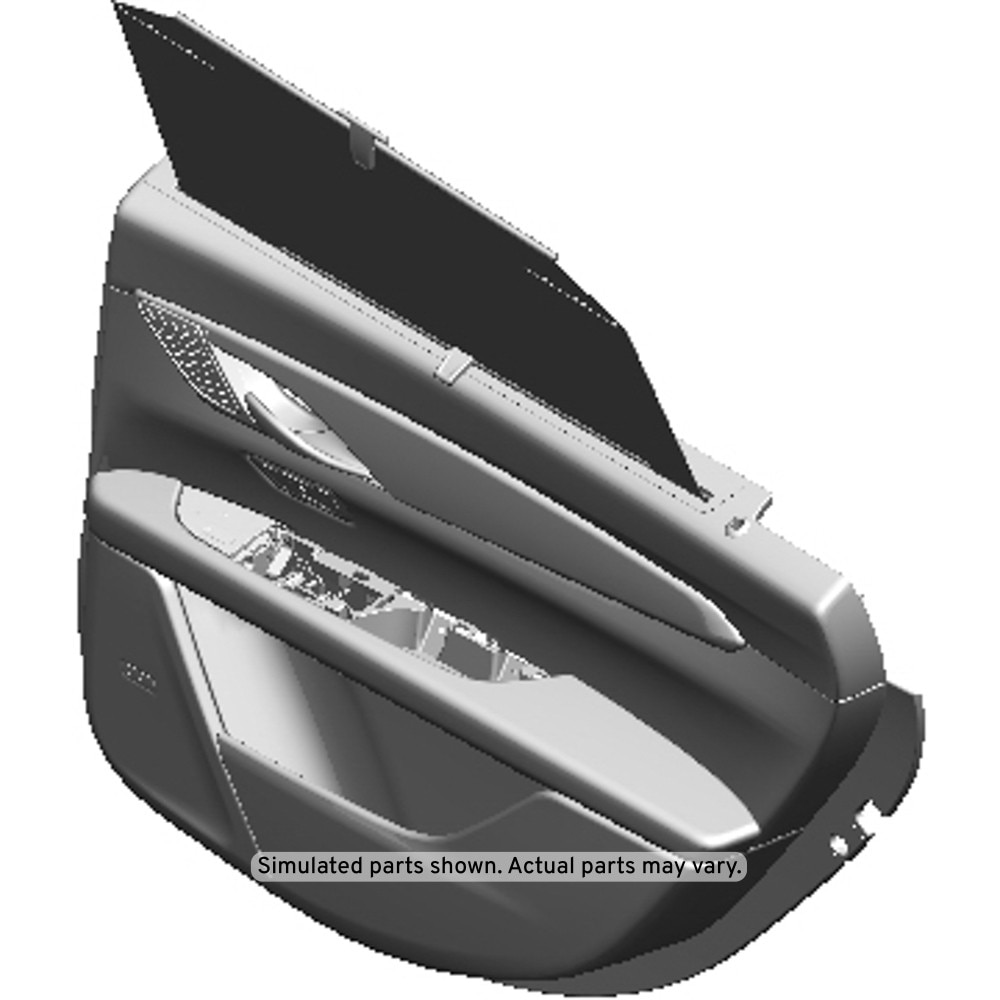 GM Genuine Parts Black Rear Passenger Side Door Trim