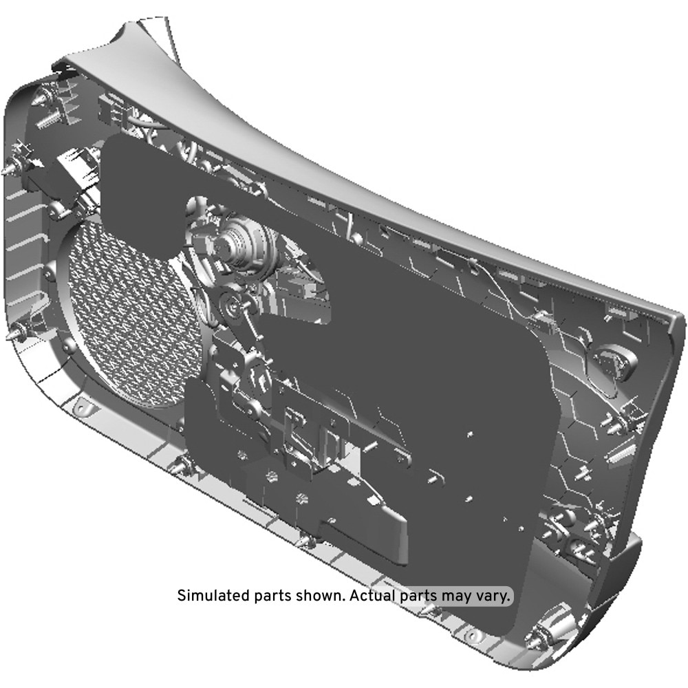 GM Genuine Parts Black Front Driver Side Door Trim