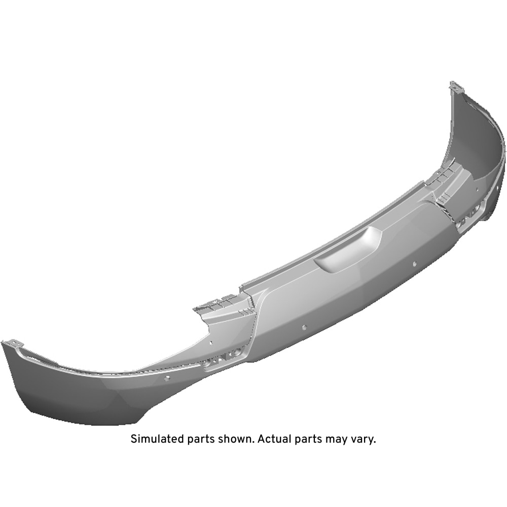 GM Genuine Parts Black Rear Bumper Lower Fascia