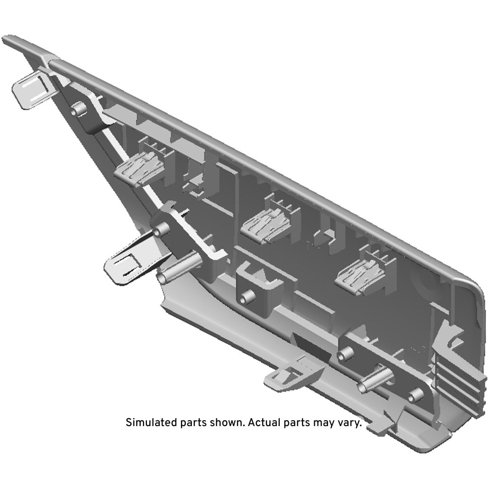 GM Genuine Parts Nitride Rear Driver Side Door Armrest Applique