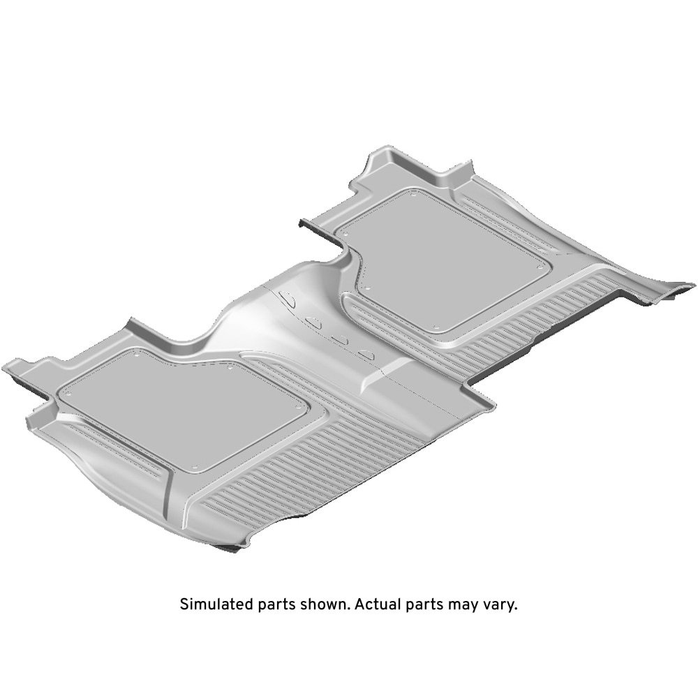 GM Genuine Parts Dark Atmosphere Rear Floor Mat Package