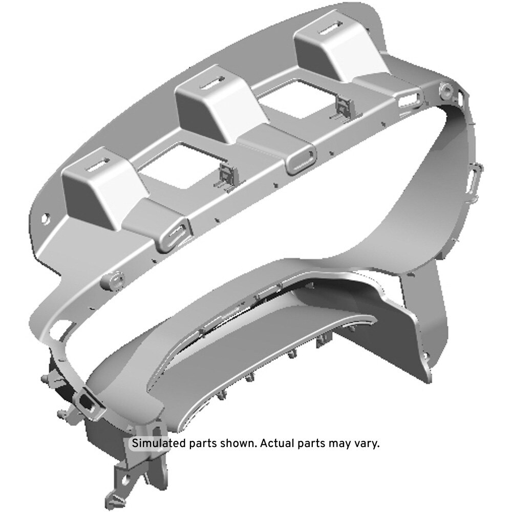 GM Genuine Parts Black Instrument Panel Trim Pad