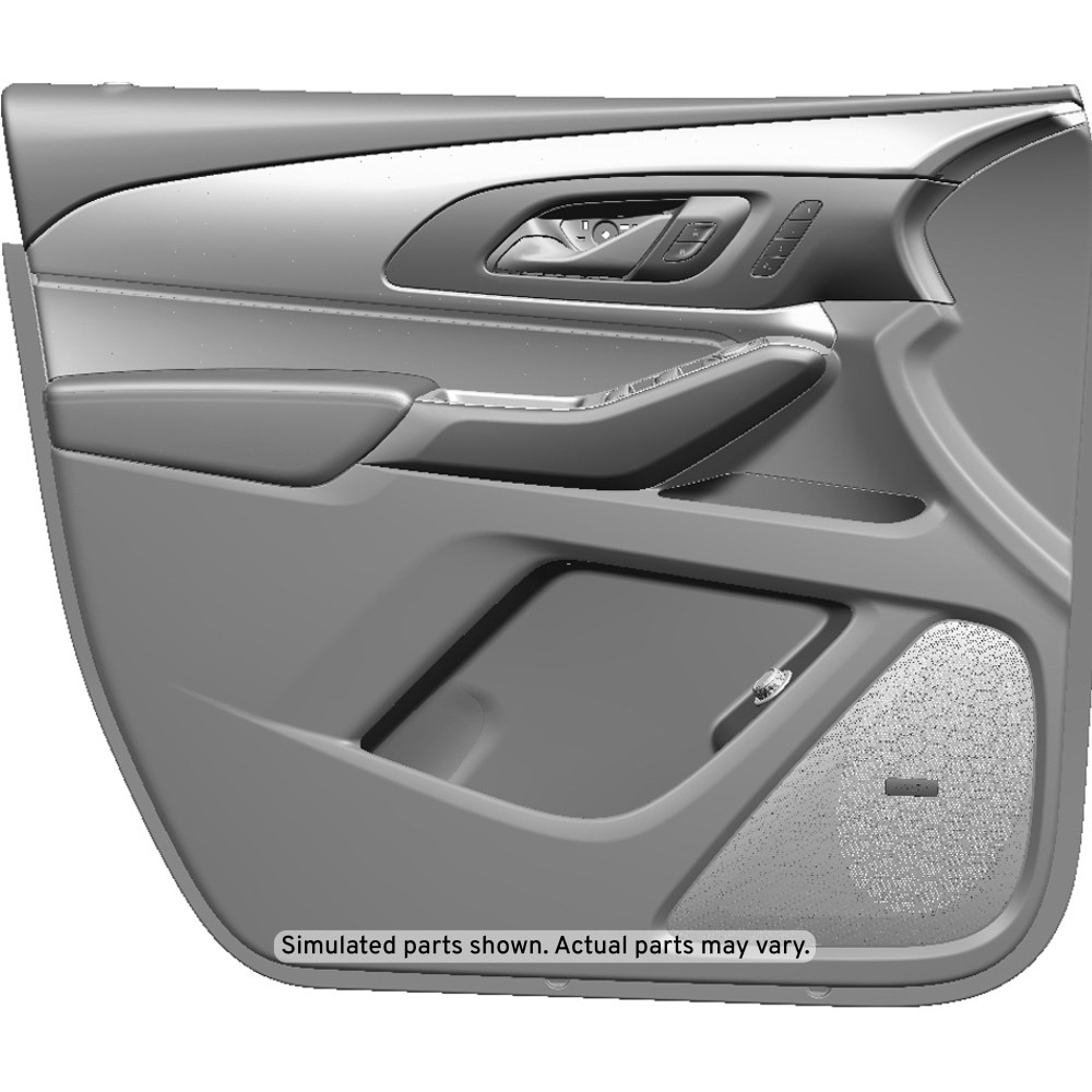 GM Genuine Parts Black Front Driver Side Door Trim