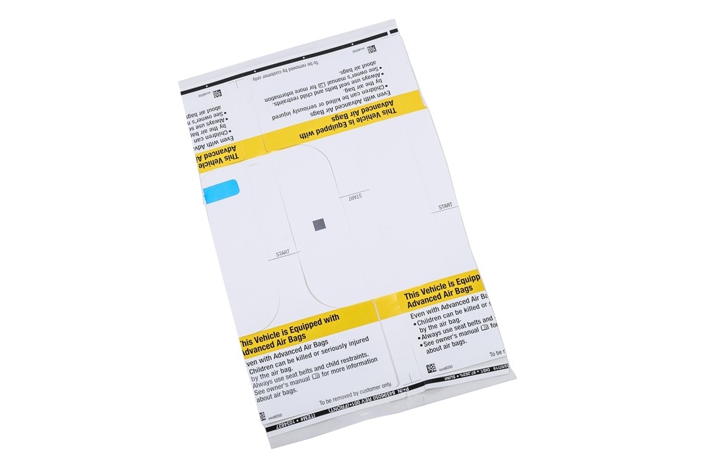 GM Genuine Parts Instrument Panel Airbag Warning Tag