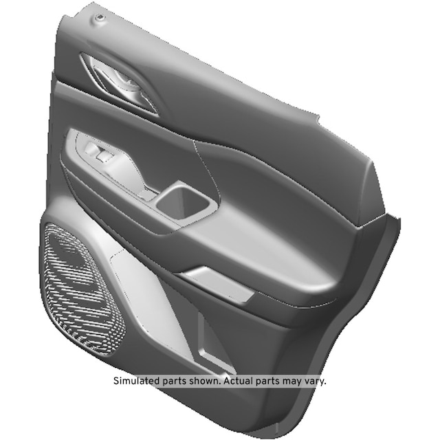 GM Genuine Parts Black Rear Passenger Side Door Trim