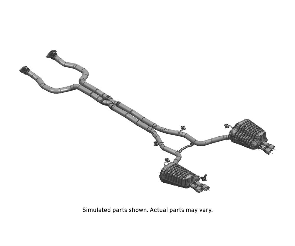 GM Genuine Parts Exhaust Muffler with Exhaust Pipe