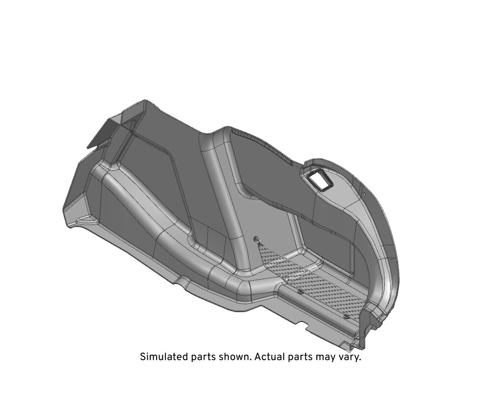 GM Genuine Parts Black Diamond Passenger Side Rear Compartment Side Trim